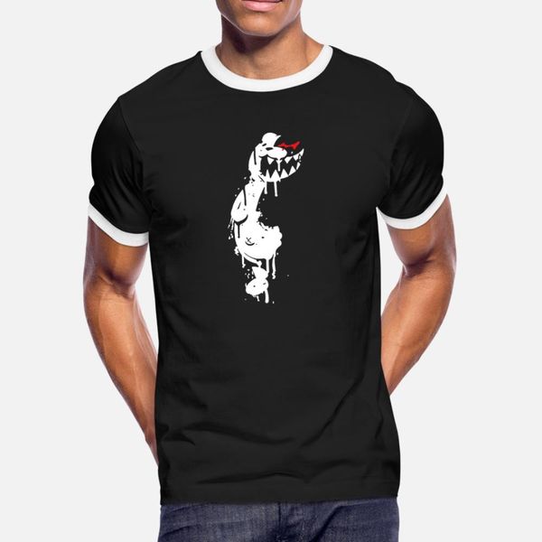 

monokuma t shirt men printing short sleeve round collar cool fitness funny spring trend shirt