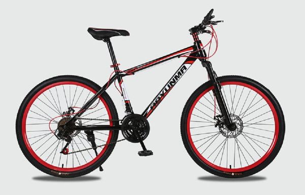 

mountain bike 26-inch 21-speed shock-absorbing dual-disc student bicycle