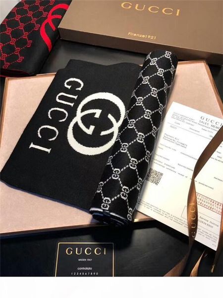 

boutique men and women autumn and winter knitted wool scarf classic letter stripe designer scarf size 180*30cm scarf shawls can be wholesale, Blue;gray