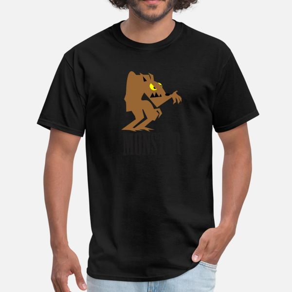 

brown monsters t shirt men customized short sleeve round collar clothing fitness funny spring autumn leisure shirt