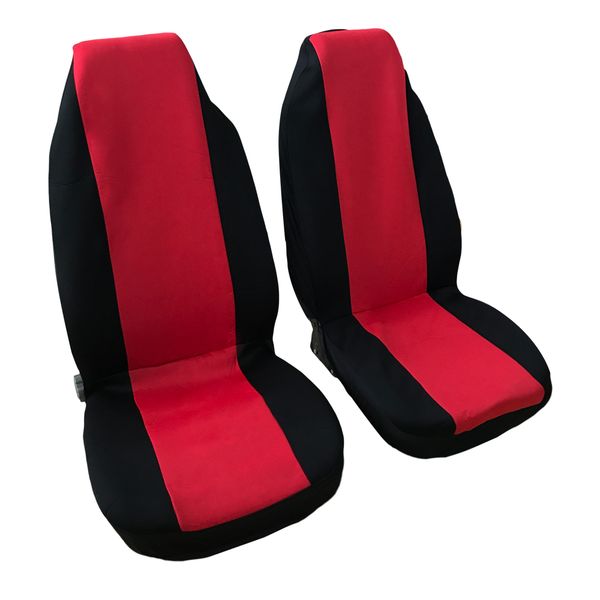 

winsun 4pcs general seasons one piece 5 seats car seat covers set red black