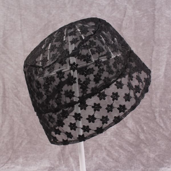 

hat women soft lace flower wide brim sun hats floppy summer hat dress lace ladies see through white black caps sunscreen new