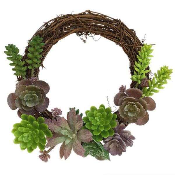 

artificial flowers succulent plant wreath spring wreath outdoor for front door n58c
