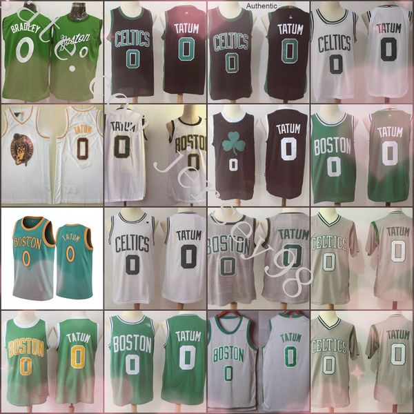 

бостон celtics мужчины green # 0 jayson татум белый джерси, Black