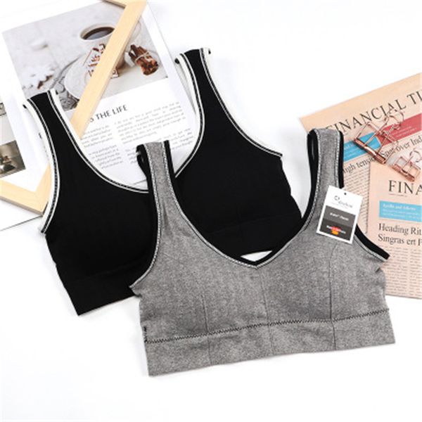 

gym clothing black bra women quick dry sports vest breathable ladies underwear nylon padded backless running train, White;black