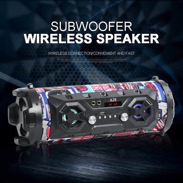 

portable outdoor column music player subwoofer wireless bluetooth speaker outdoor portable heavy subwoofer loudspeaker speaker