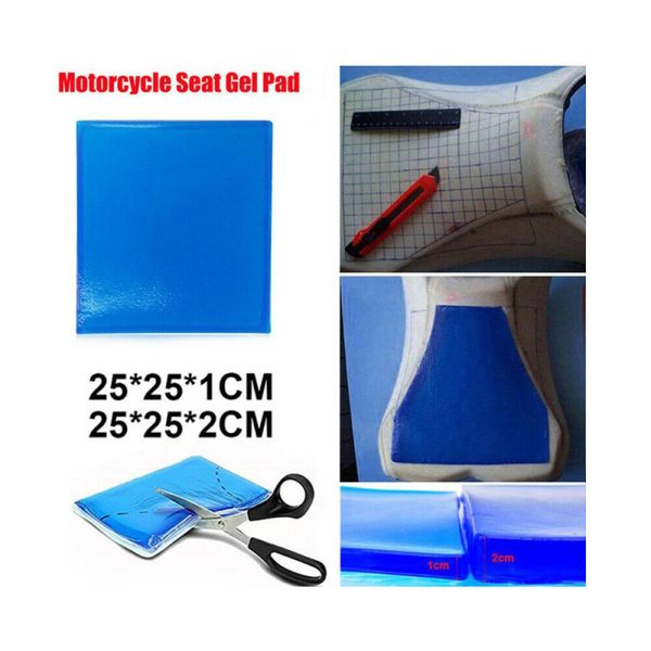 

dropship diy motorcycle seat gel pad absorption mat soft cushion for motorcycle car chair cushion accessories