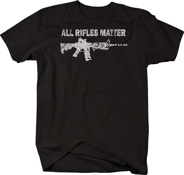 

2019 new fashion cotton t-shirt all rifles matter black ar-15 tactical gun t-shirt casual tee shirt