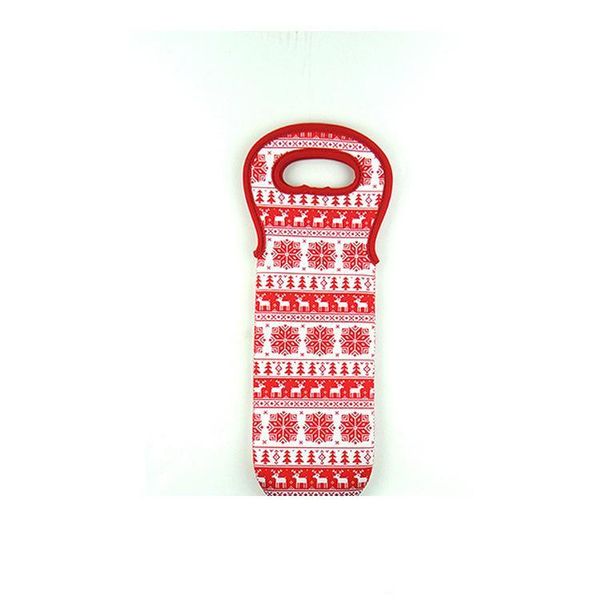 

2019 santa claus gift bags christmas decorations red wine bottle cover bags xmas santa champagne wine bag xmas gift 39*15cm a05