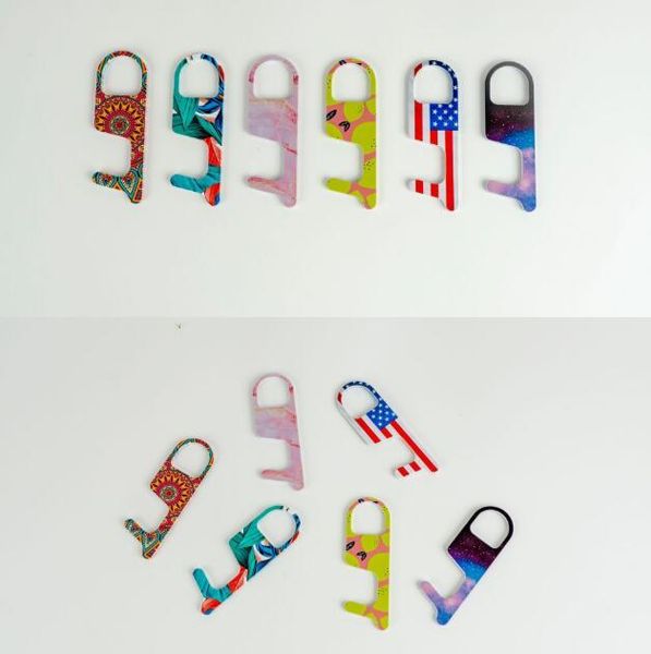 

acrylic hands door opener contactless door opener edc safety portable no touch press elevator button tools dhf1280