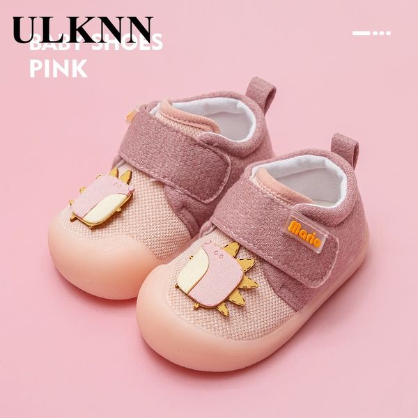 

first walkers ulknn toddler footwear baby girl shoes 2021 autumn soft bottom non-slip cartoon canvas boys 0-3 years old