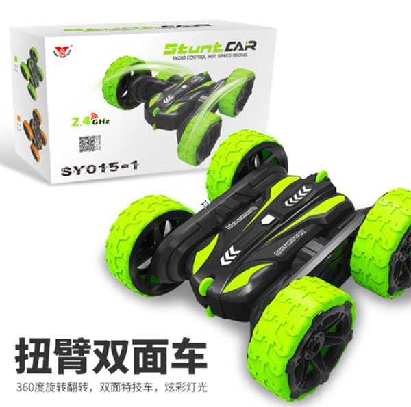 

2.4g tumbling гусеничный автомобиля 1:28 rc stunt автомобилей climbing 360 градусов flips вращающийся drift stunt игрушки дистанционного упр