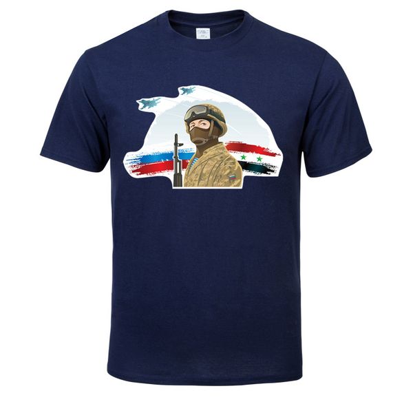 

russian special forces soldier and kalashnikov summer fashion men's t shirt casual short sleeve t shirt mens clothing hip-hop