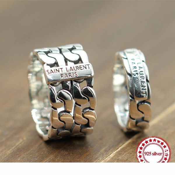 

s925 sterling silver ring personalized classic fashion style hollow woven lovers ring retro simple jewelry sent lover gifts