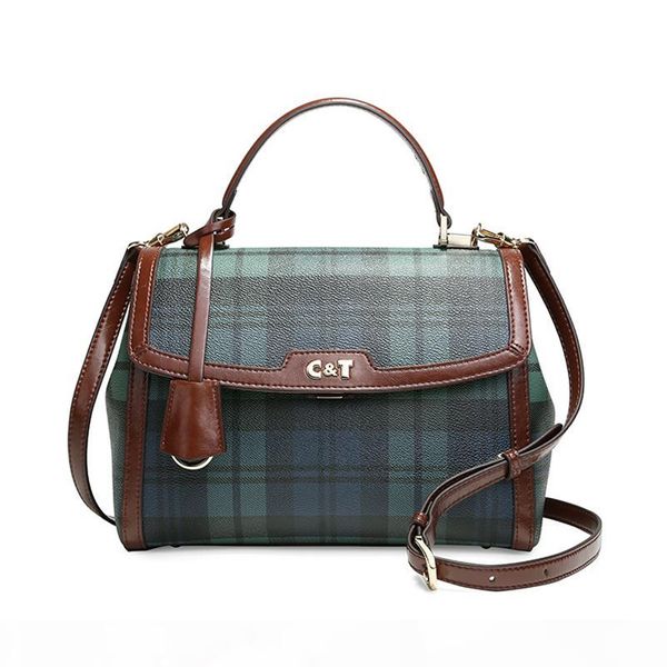 

old cobbler 2020 luxury women's tote crois ette handbags messenger bag plaid coated canvas dhl delivery