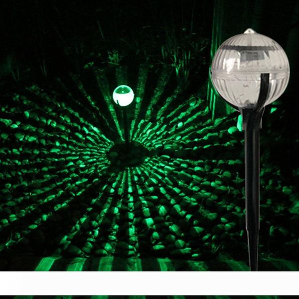 

landscape lawn lamps ball shaped led outdoor lighting solar garden lights colorful decor light plastic and stainless steel