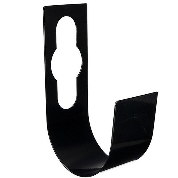 

garden hose rack heavy duty hose rack 2 piece wall mount antirust storage, garden hook (large, black