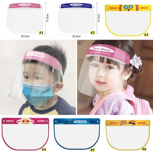 

protective face shield clear mask for children anti-fog face isolation transparent visor protection prevent splashing safety child bwe648