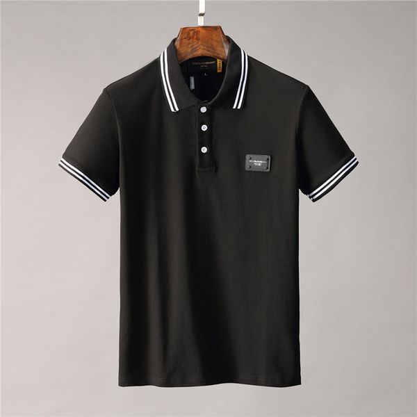 

famous mens polo short sleeve mens polo t-shirt summer mens stylist tees size m-3xl, White;black
