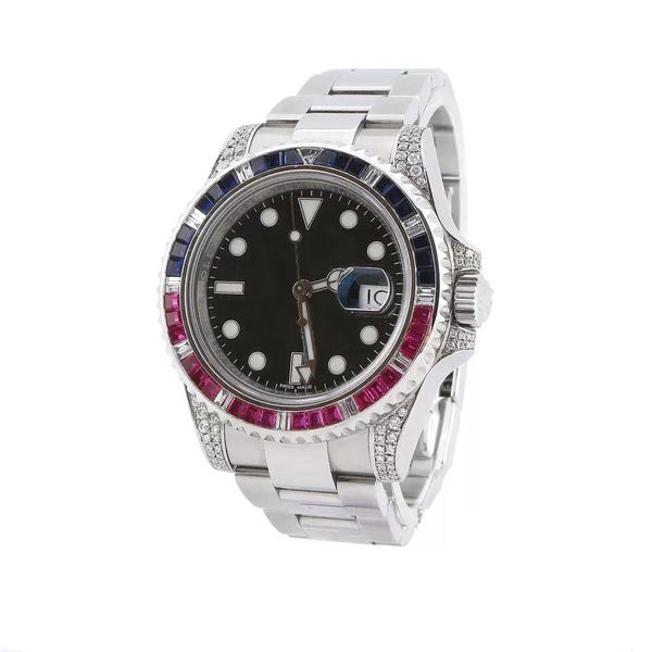 

2019 лучшие мастер-часы для создания мужчин 40 мм с алмазным инкрустированным нержавеющей сталью часы из нержавеющей стали автоматические ме, Slivery;brown