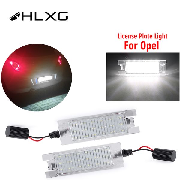 

2x canbus led license plate light 12v white light 18smd led lamp for astra h j insignia zafira b corsa c d meriva vectra c