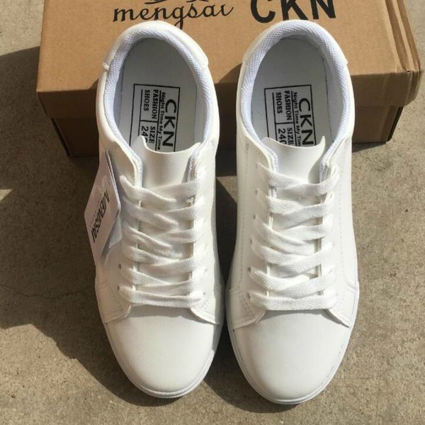 

2019 новая весна и лето с женщинами плоский кожа холст белый совет повседневная обувь женский y200801, Black