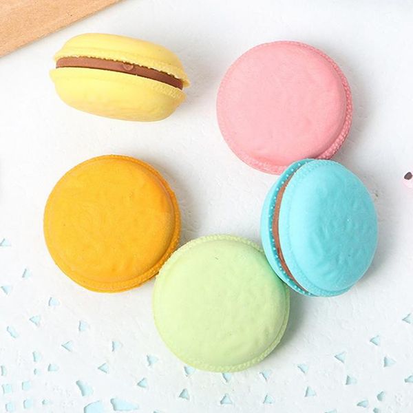 

5 pcs cookies rubber eraser creative stationery school supplies gift for kids