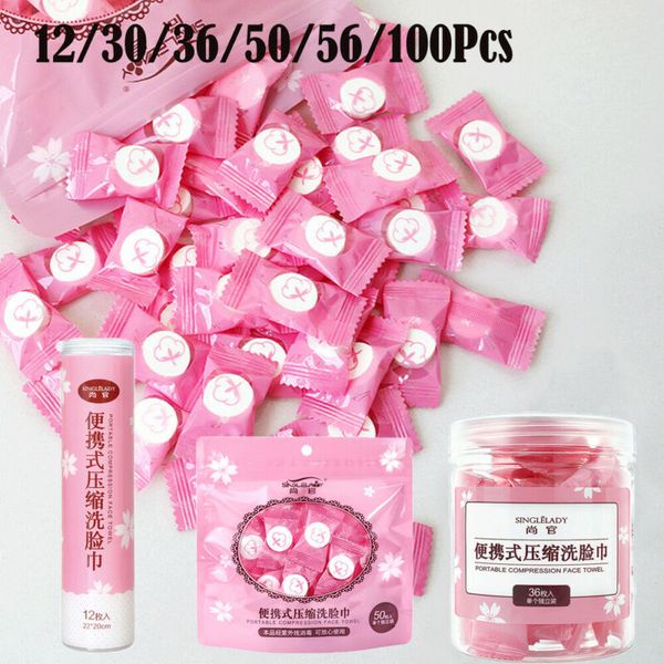 

compressed face towel mini coin cotton wipe cloth trave disposable washcloth