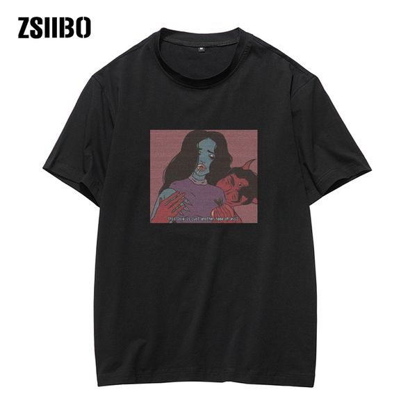 

men and women rely on each other men's t-shirt anime funny t shirt women men new fashion waifu material tee shirt unisex