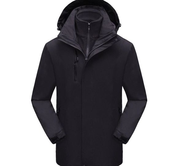 

men's jackets winter solid hooded waterproof jacket breathable pockets windproof sport coat outdoor hat detachable coat l30920, Black;brown