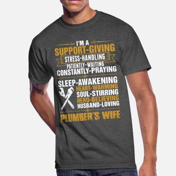 

plumbers wife t shirt men designer 100% cotton size s-3xl standard fitness authentic summer normal shirt