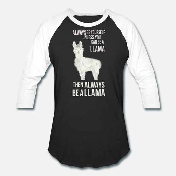 

funny llama quote t shirt men character short sleeve round collar vintage loose comfortable spring autumn normal shirt
