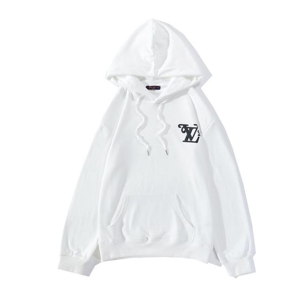 

lv56 autumn mens clothing homme hooded sweatshirts mens women stylist letter embroidery hoodies grey black hoodies pullover sweatshirts gg02