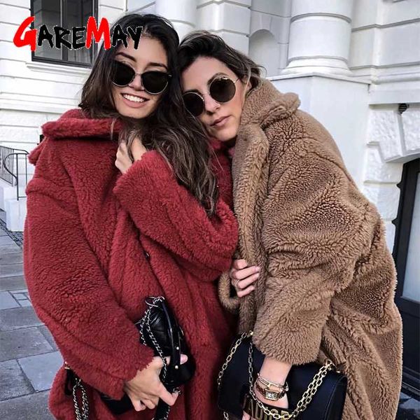 

long faux fur coat women 2020 autumn winter cashmere mid-calf straight female overcoat turn down collar elegant women outwear, Black