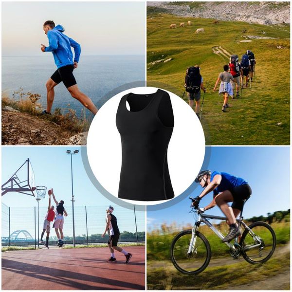 

3 packs sports basketball t shirts new fashion high-elasticity y-back workout muscle tee fitness t shirts muscle exercise, White;black