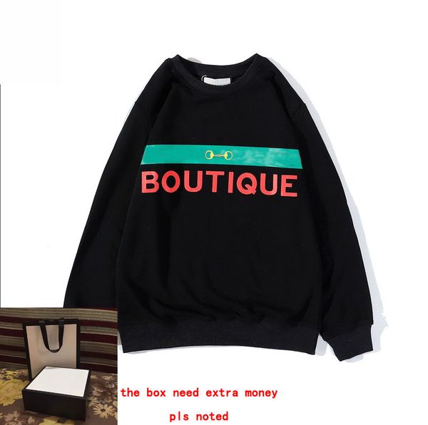 

20fw men designer hoodie pullovers sweatshirt homme long sleeve women sweater hoodies clothing streetwear m-2xl, Black