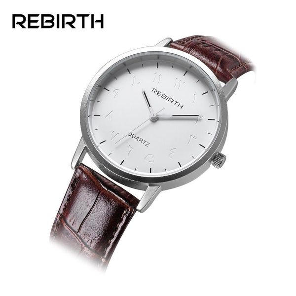 

new brand casual men watches exquisite arabic numerals fashion man business quartz analog wristwatch relojes male gifts, Slivery;brown