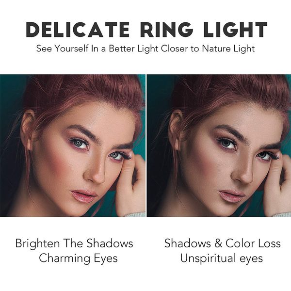 

10/16in pgraphy lighting phone ringlight tripod stand p led selfie bluetooth remote ring light lamp tiktok youtube live