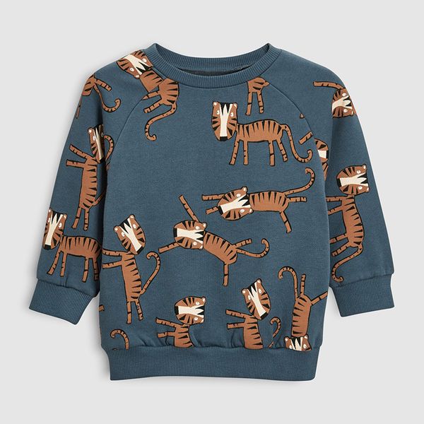 

little maven 18m-7years spring autumn tiger toddler kids baby boys sweatshirt children's little clothing for boy's sweater lj20081, Black
