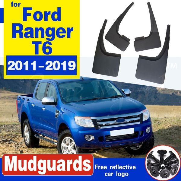 Car Splash Guards Schlammklappen für Ford Ranger T6 2011 - 2019 Mudguards Mudflaps Fender 2012 2014 2015 2015 2017 2017 2018