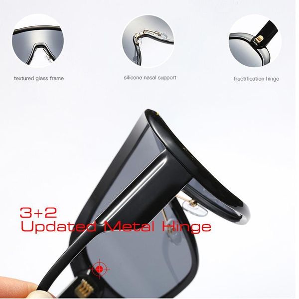 

women fashion windproof one shades frame metal shauna updated oversize sunglasses cover gradient goggle men hinge piece y200420 big bbyms, White;black