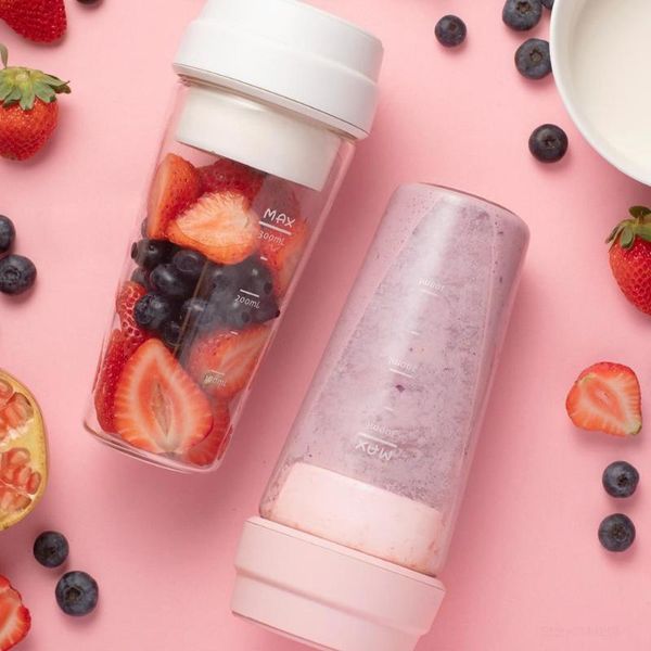 

mijia 17pin star fruit cup small portable blender juicer mixer processor 400ml magnetic charging 30 seconds of quick