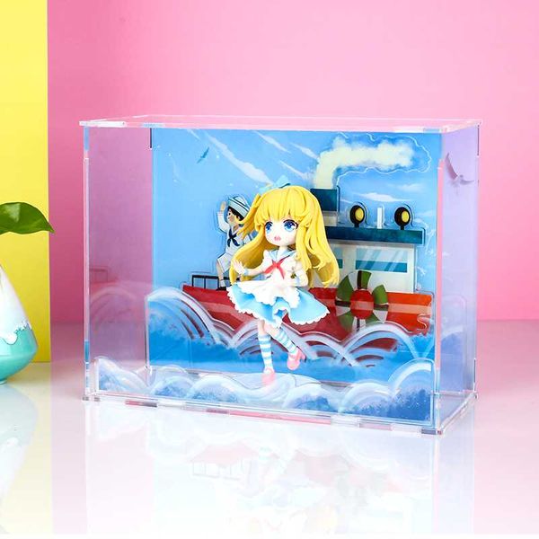 

vograce new products multi-used new portable custom acrylic display box acrylic display case, Silver