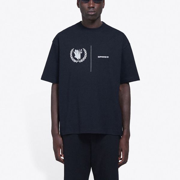 

20ss wffp world foood proggramme tee fashion letter printed breathable t-shirt casual loose solid t-shirt men women short sleeve hfymtx623, White;black