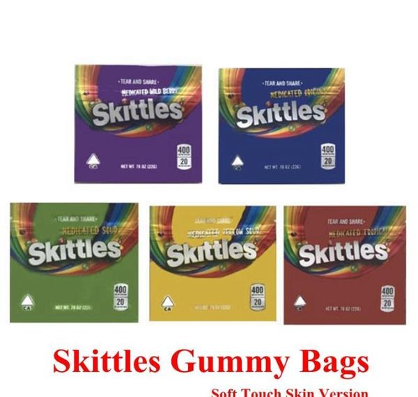 

types new zipper skittles edibles empty sour candy skin 400mg soft rainbow medicated 5 packaging touch warheads hairclippersshop nubgt