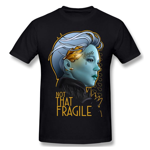 

хрупкие смешные t-shirt men summer o шеи повседневный хлопок футболка graphic tee смерти скрутки кодзима productions