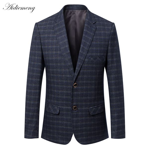 

casual blazer men 2020 spring mens suits blazer two button grid men slim jacket suit jacket coats checked h506, White;black