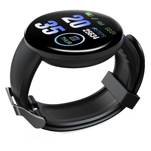

bluetooth d18 smart watch heart rate monitor passometer calories blood pressure fitness tracker alarm clock ip67 waterproof smart bracelet