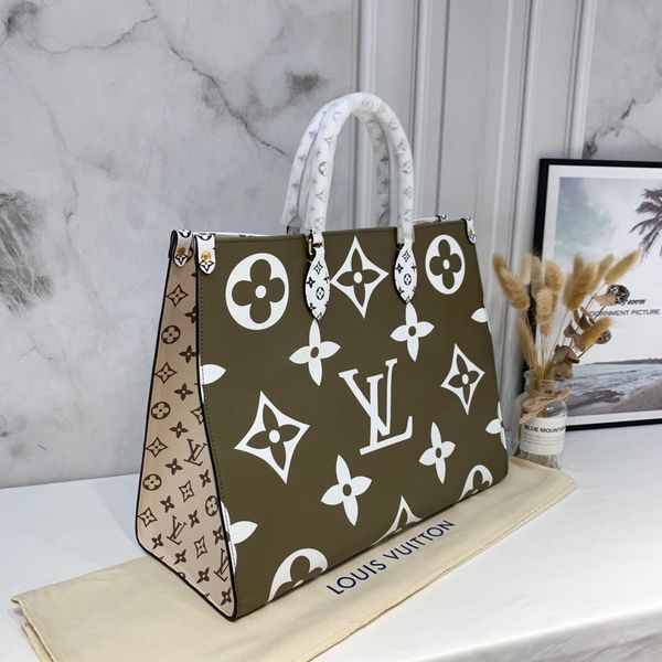 

onthego handbag new women shoulder bag fashion genuine leather large duplex printing different style tote bags