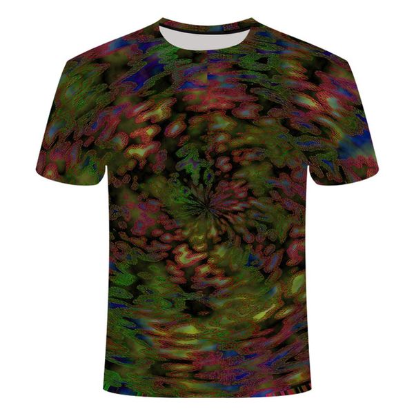 

hypnose heren kleurrijk grappig duizeligheid gothic heren zomer 3d print shirts horror anime comics men clothing